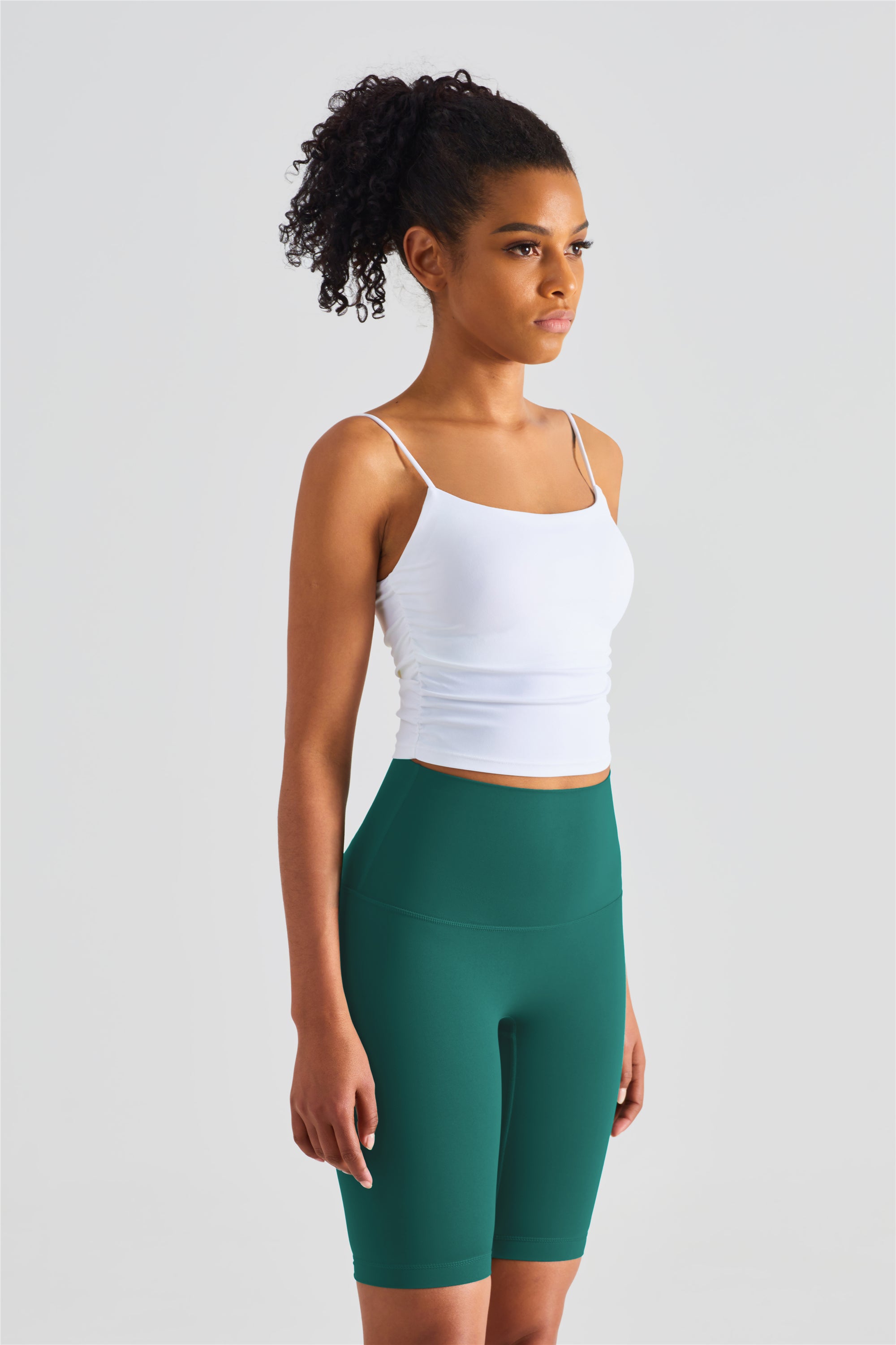 Karla Side Ruched Crop Top