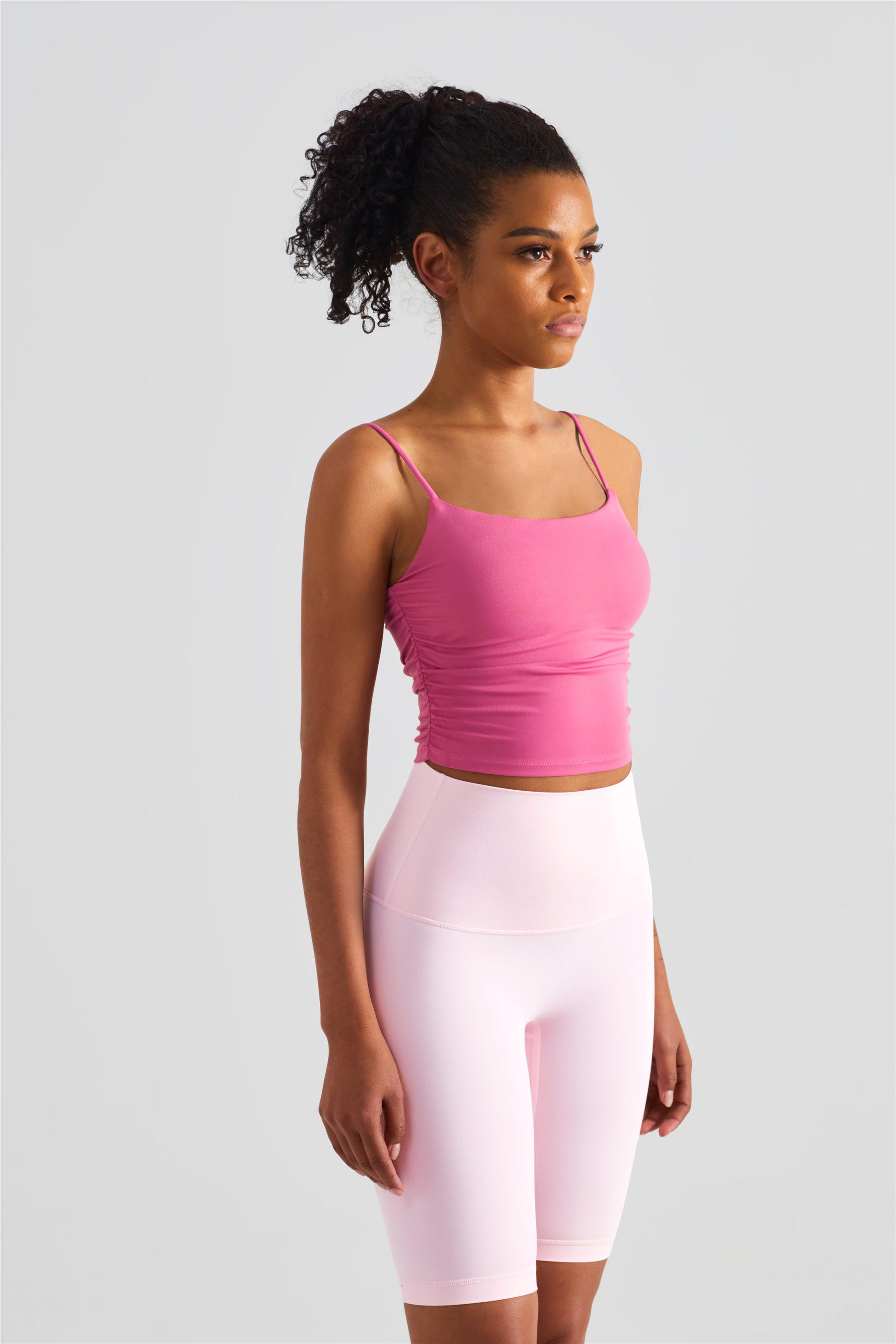 Karla Side Ruched Crop Top